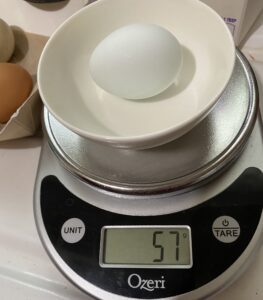 卵の重さ